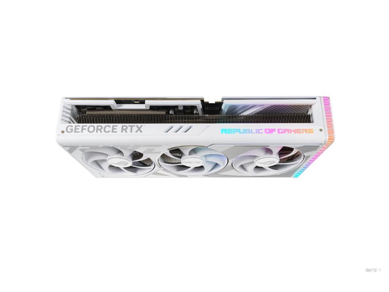 ASUS ROG Strix GeForce RTX 4090 White OC Edition Gaming Graphics Card (PCIe 4.0, 24GB GDDR6X, HDMI 2.1a, DisplayPort 1.4a) ROG-STRIX-RTX4090-O24G-WHITE